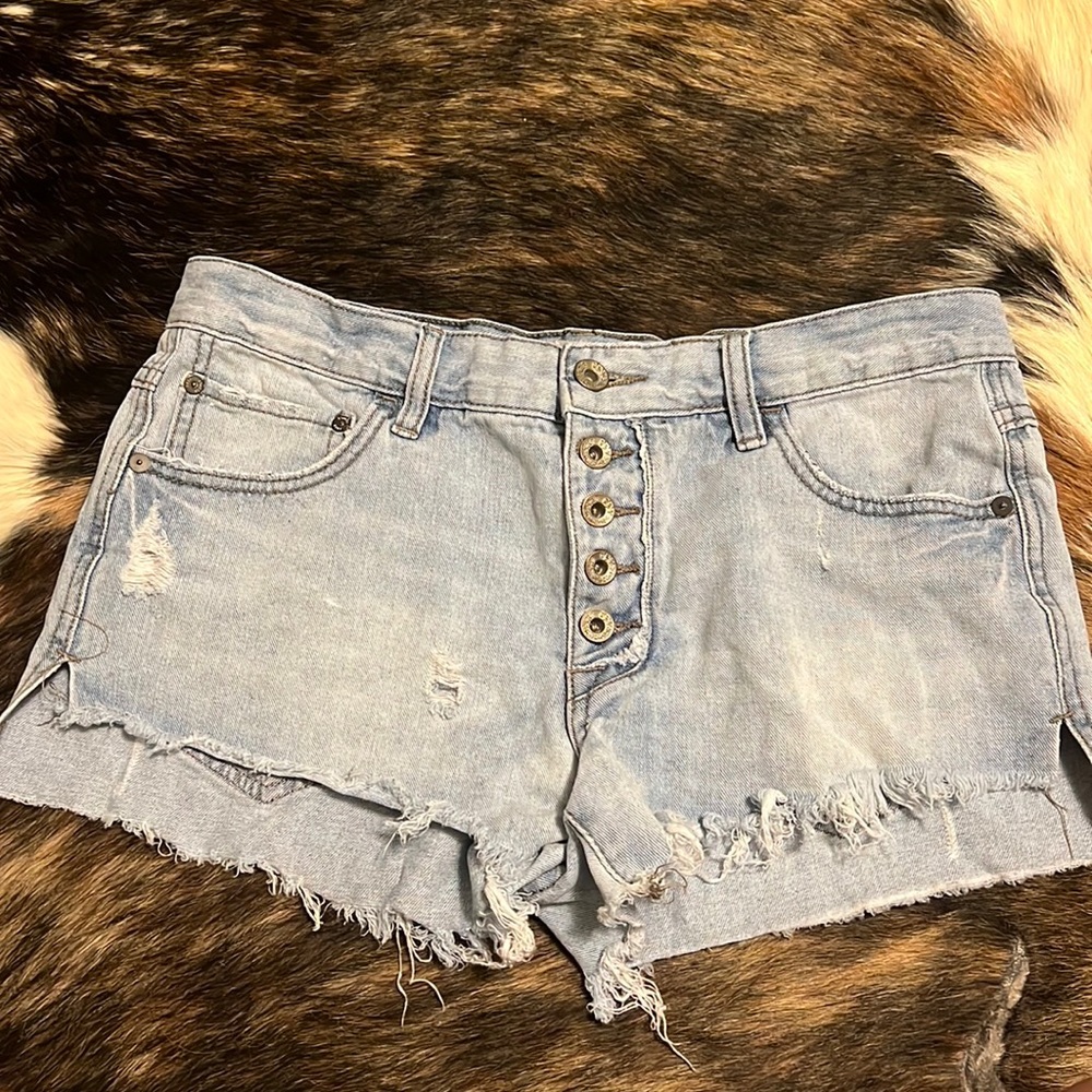 Free people cut off jean shorts